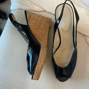 Nickels  black wedge sandals